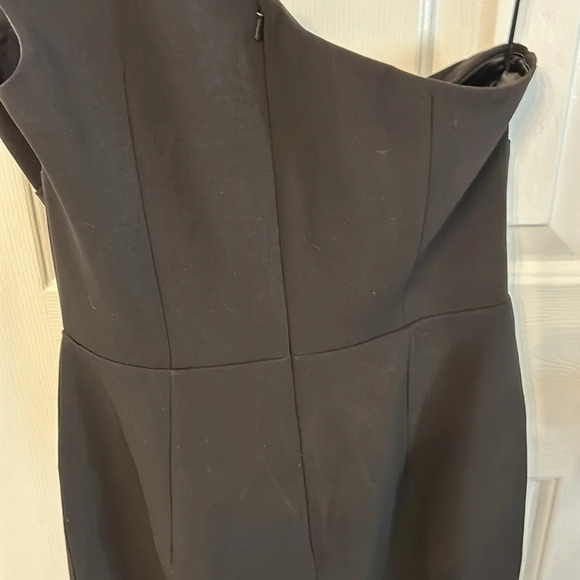 Bardot Women’s (S) Aveline Black One Shoulder Midi Cut Out Fitted Cocktail Dress - Picture 4 of 9